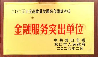 深耕龍口，服務地方——平安產險龍口支公司獲評“龍口市金融服務突出單位”